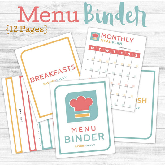 12-Page Menu Binder 👩🍳