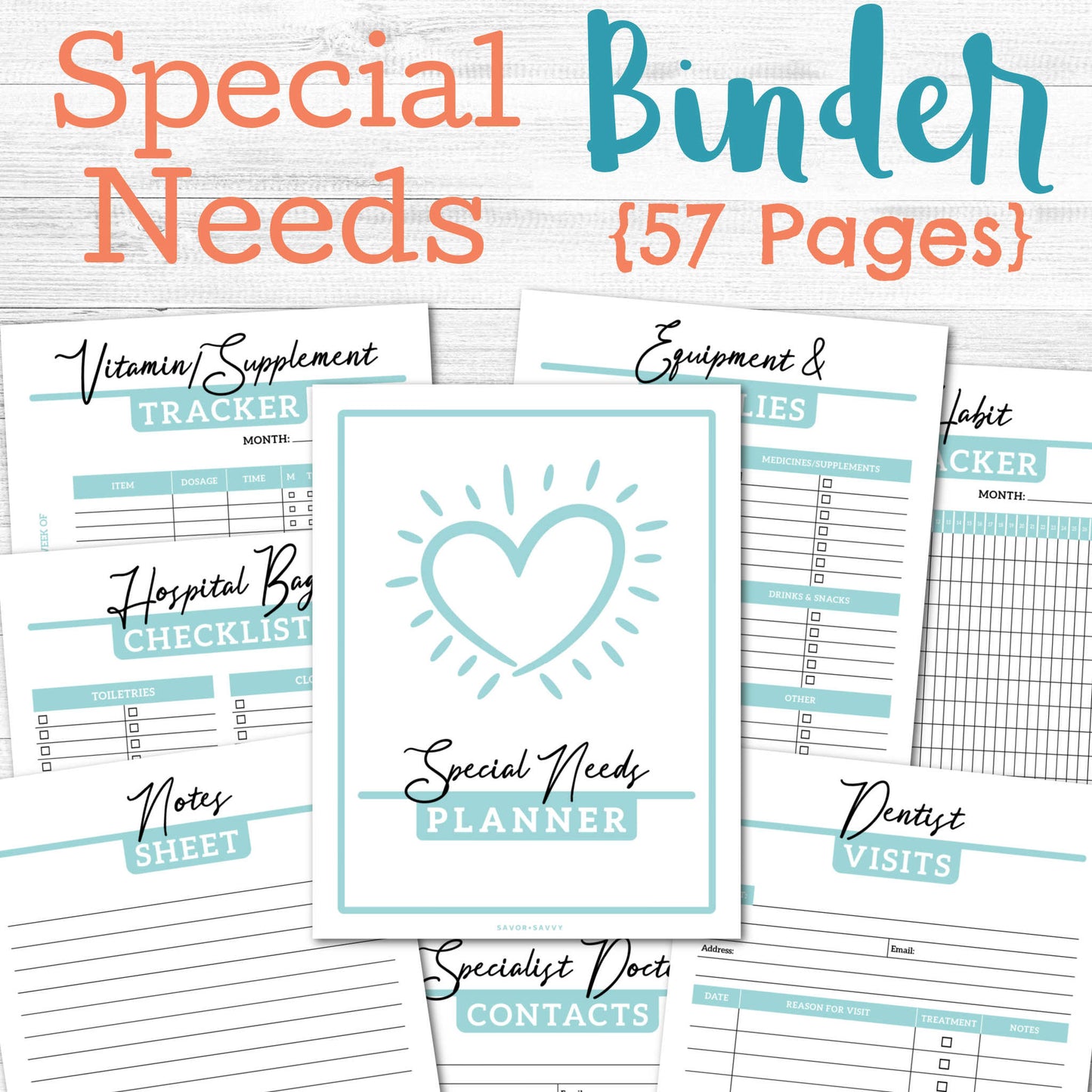 Special Needs Organization Binder