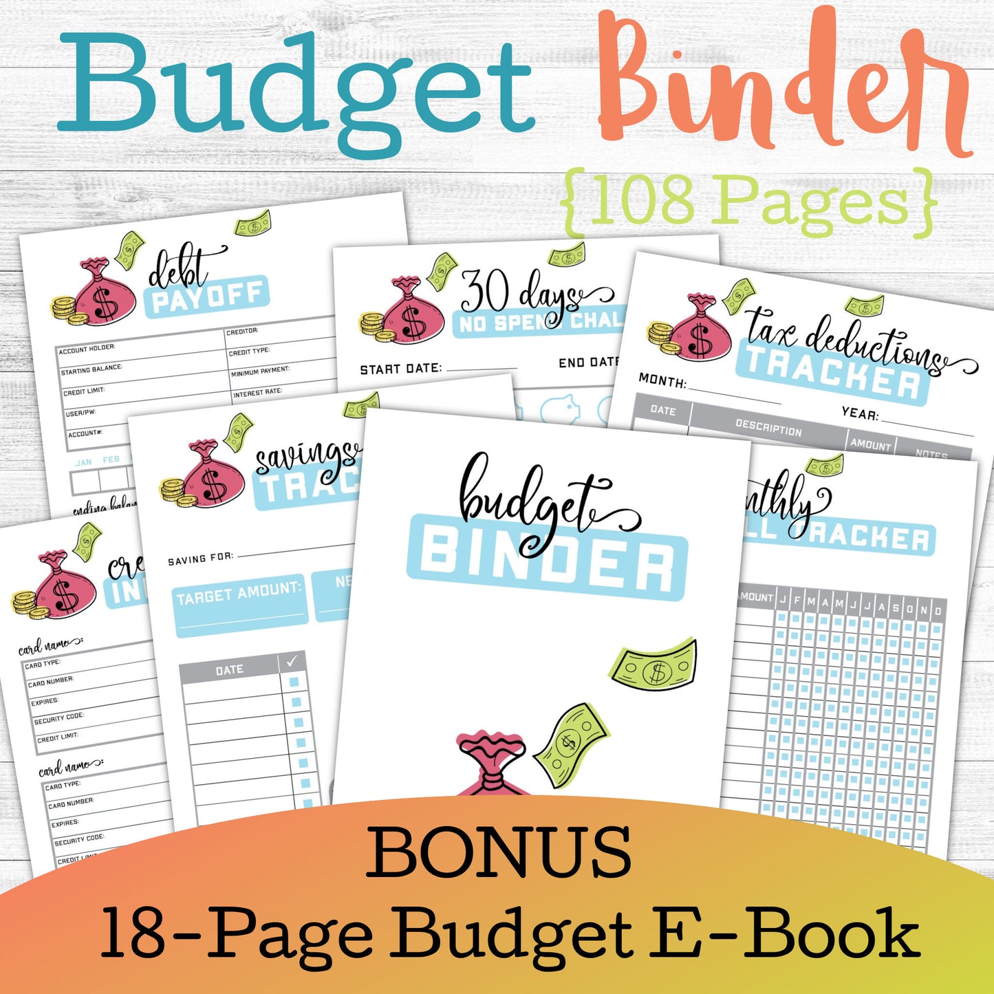 💵Ultimate 108-Page Budget Binder💵