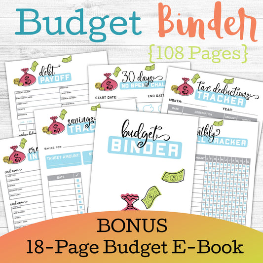 💵Ultimate 108-Page Budget Binder💵