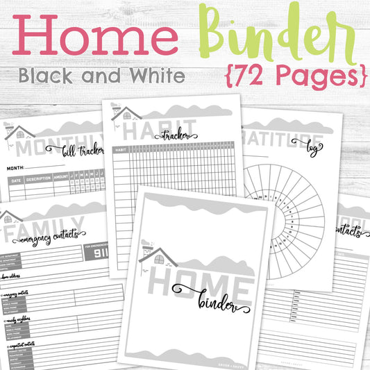 72-Page Household Binder 🏡
