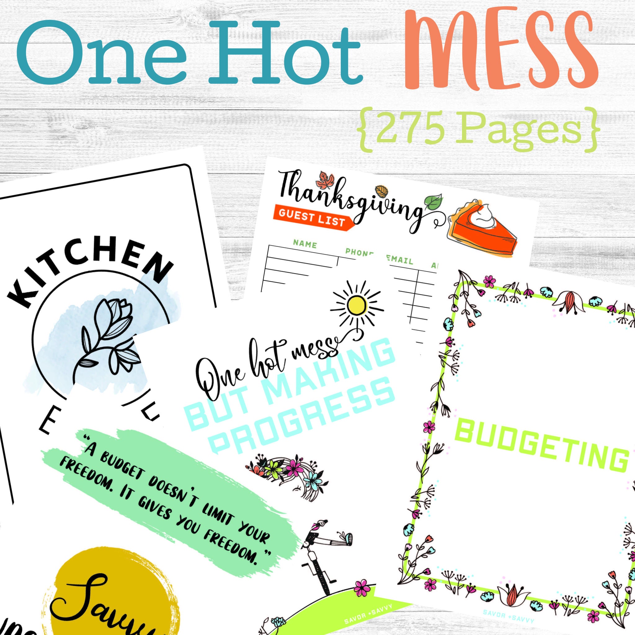 One Mess One Hot Mess Binder – Savor and Savvy