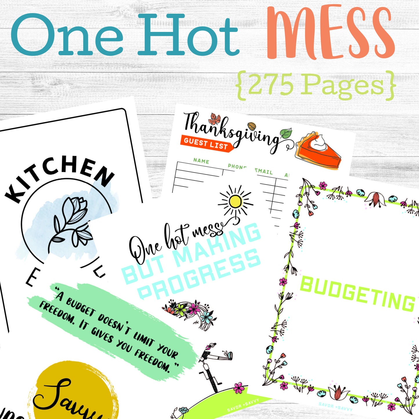 One Hot Mess Binder