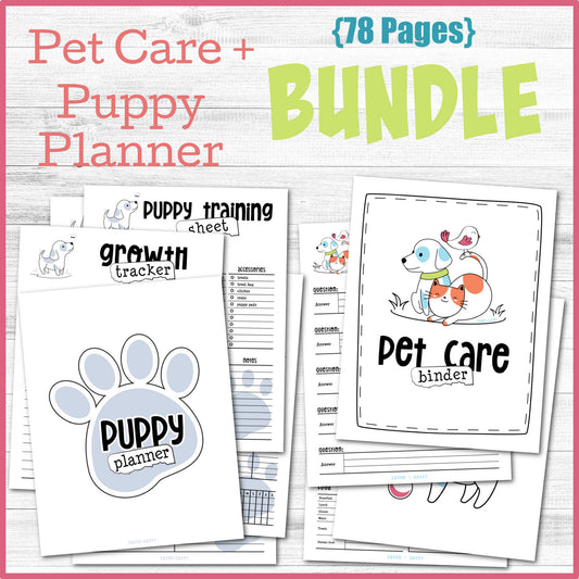 Ultimate Pet Planner + Puppy Planner Combo