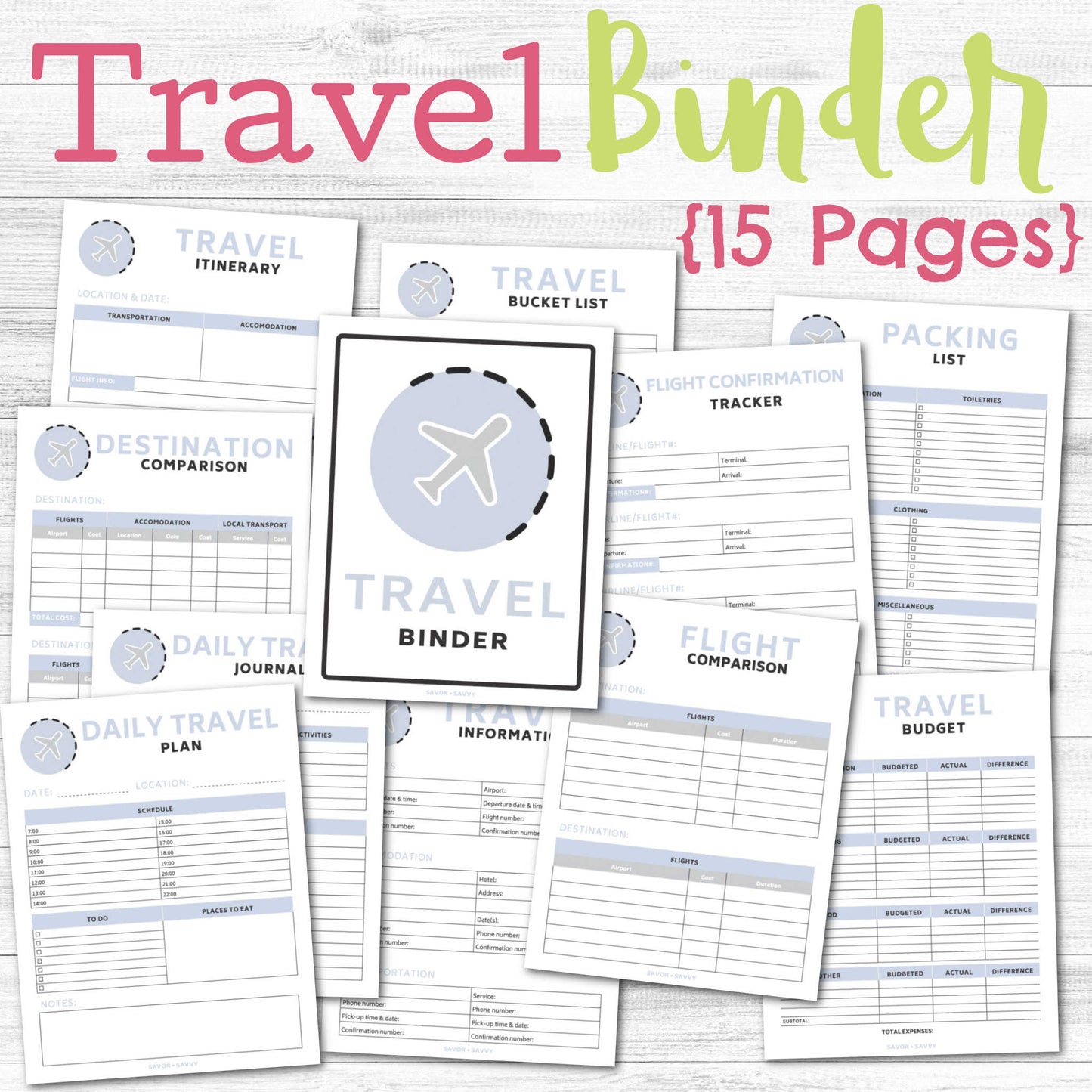 Travel Binder